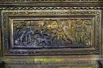 monkey forest ubud art on stone