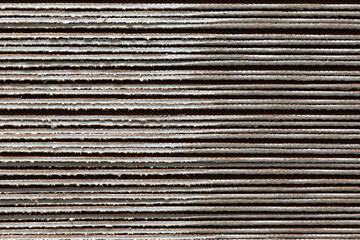 Chipboard sheets on the side. Texture of pressed wood.