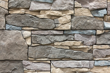 decorative stone texture. Rustic stone wall background
