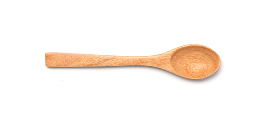 wooden spoon isolated on white background