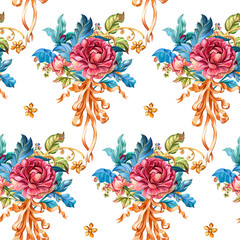 Digital Floral Seamless Patten