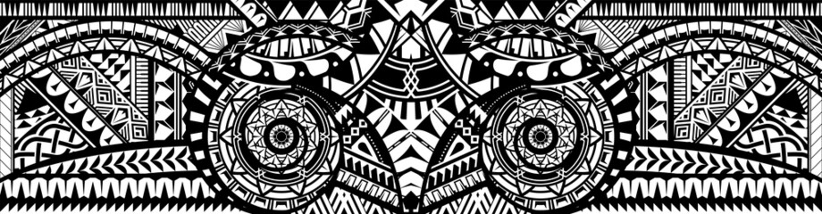 Abstract Polynesian ethnic pattern