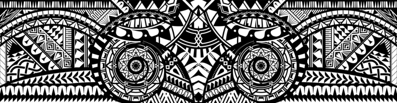 Abstract Polynesian ethnic pattern