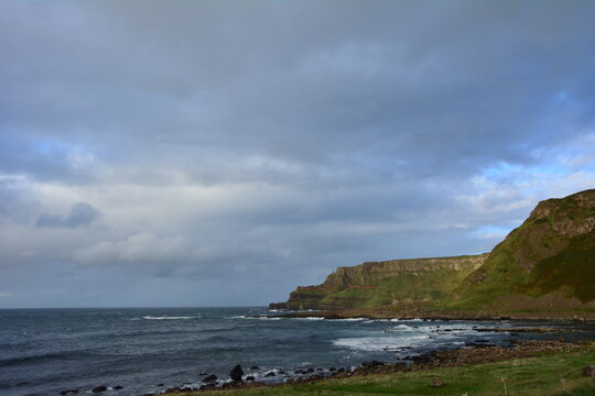 Groble Olbrzyma , Giants Caseway, Irlandia , Ireland, widoki, Krajobraz