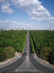 Berlin, Blick von Siegessäule Richtung Brandenburger Tor © Matthias
