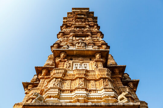 Kirti Stambha is a 12th-century tower situated at Chittor Fort in Chittorgarh town of Rajasthan, India, Asia