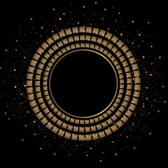 Golden ring background