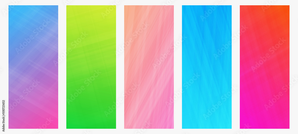 Poster Modern colorful gradient background with lines