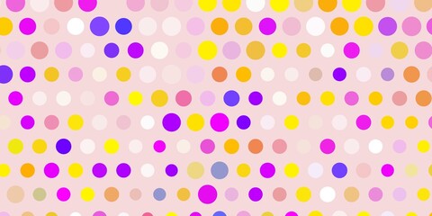 Light blue, yellow vector background with spots.