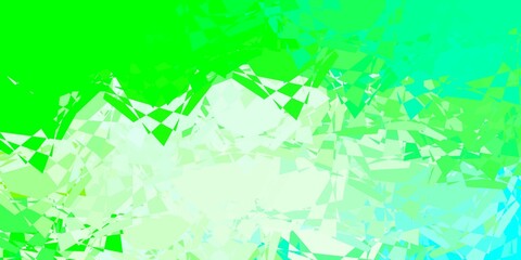 Light Green vector pattern with polygonal shapes.