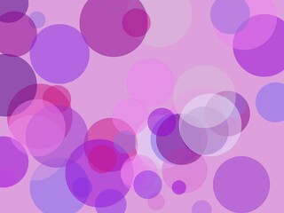 Abstract violet circles with plum background