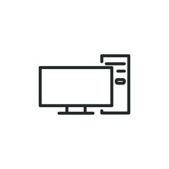 simple vector icon computer editable. isolated on white background. 