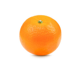 Navel orange on white background