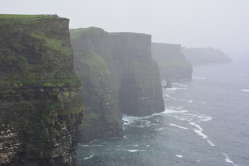Moherowe Klify, Cliffs of Moher, Ireland, Irlandia, widoki - obrazy, fototapety, plakaty