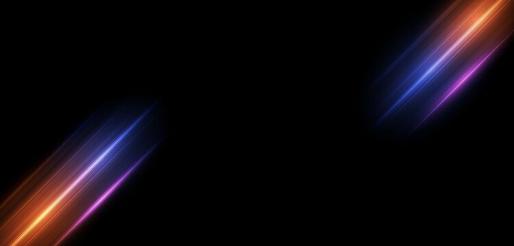 Modern abstract high-speed light effect. Technology futuristic dynamic motion on blue background with copy space. Movement pattern for banner or poster design background concept.