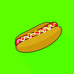 hot dog illustration