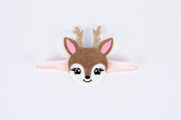 hairpin bow decoration for a girl with a face of a small deer