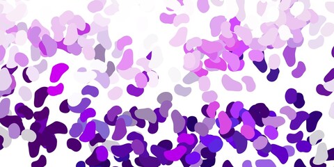 Fototapeta na wymiar Light purple vector texture with memphis shapes.
