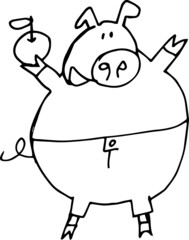 Сartoon pig