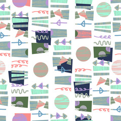 Decorative Geometric Seamless Pattern