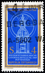 Postage stamp Austria 1989 steam engine