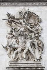 Paris, France, Europe: The Departure of 1792 (or The Marseillaise) by Francois Rude, one of the...
