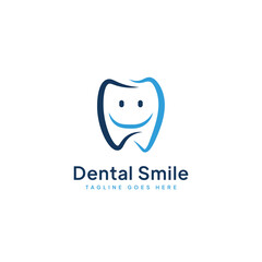 Dental Smile Logo Vector, Dental Health Logo.