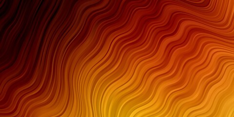 Light Orange vector pattern with lines.