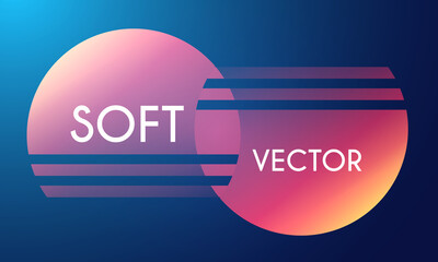 Abstract Geometric Background in Trendy Colors. Soft Gradient Space.