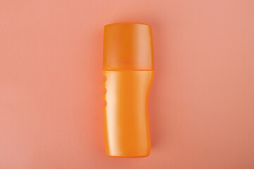 sun cream in a bottle, sunburn cream, sun protection,spf, copy space