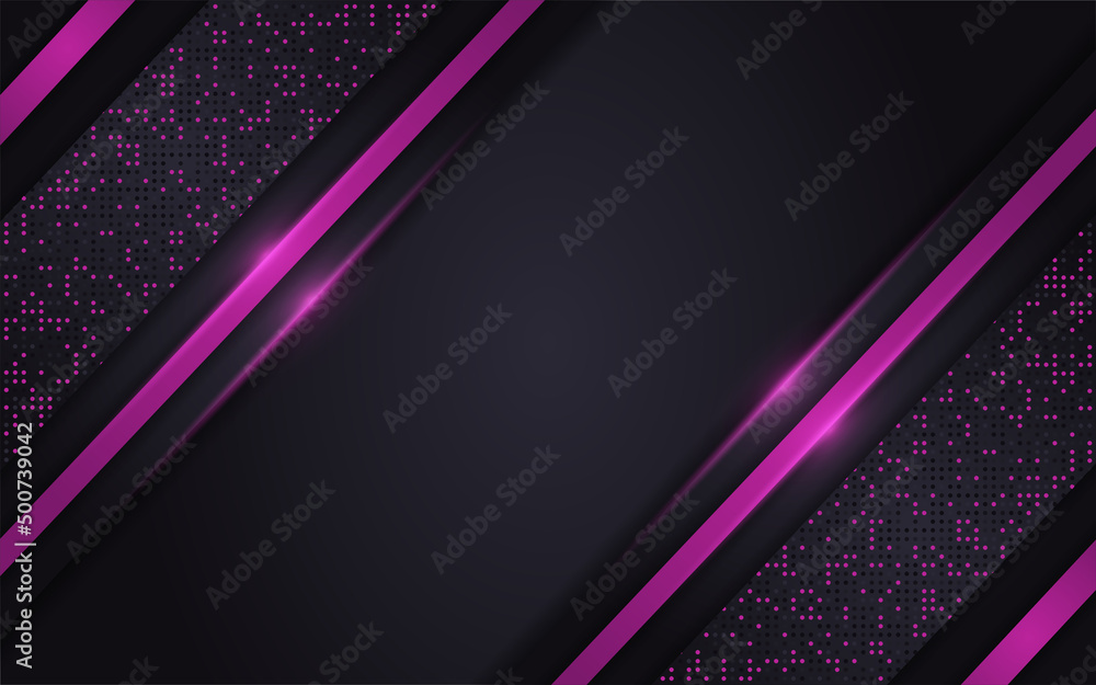 Aufkleber abstract dark purple background with dynamic shape and lines.