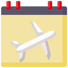 flight time flat icon