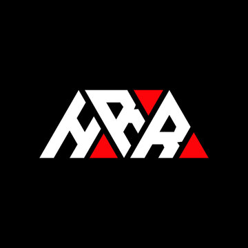 HRR triangle letter logo design with triangle shape. HRR triangle logo design monogram. HRR triangle vector logo template with red color. HRR triangular logo Simple, Elegant, and Luxurious Logo...