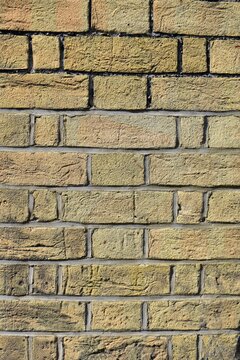 Close up of cream bricks