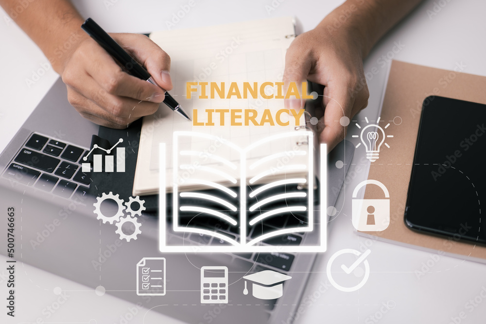 Poster person idea of financial literacy and education is based on learning from books. reading classes can