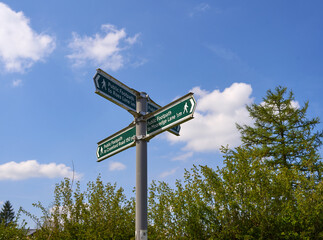 Public country sign post example