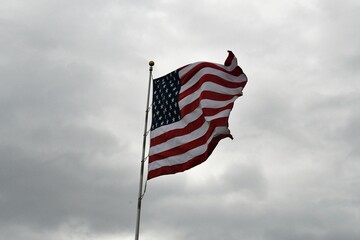 American Flag on a Flagpole