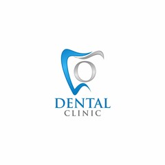 Letter O Teeth Logo design template