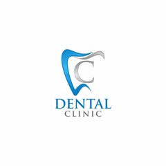 Fototapeta premium Letter c Teeth Logo design template