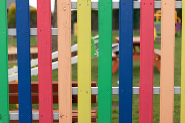 Colorful fence - 500749691