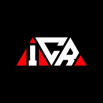 ICR triangle letter logo design with triangle shape. ICR triangle logo design monogram. ICR triangle vector logo template with red color. ICR triangular logo Simple, Elegant, and Luxurious Logo...