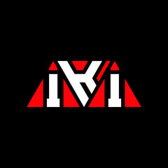 IKI triangle letter logo design with triangle shape. IKI triangle logo design monogram. IKI triangle vector logo template with red color. IKI triangular logo Simple, Elegant, and Luxurious Logo...