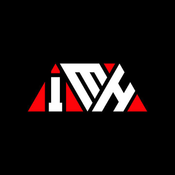 IMH triangle letter logo design with triangle shape. IMH triangle logo design monogram. IMH triangle vector logo template with red color. IMH triangular logo Simple, Elegant, and Luxurious Logo...