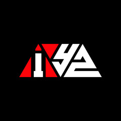 IYZ triangle letter logo design with triangle shape. IYZ triangle logo design monogram. IYZ triangle vector logo template with red color. IYZ triangular logo Simple, Elegant, and Luxurious Logo...