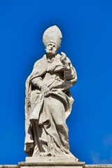 statue in front of building, photo as a background, photo as a background, photo as a background,...