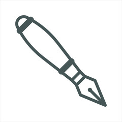 Fountain Pen  simple line icon