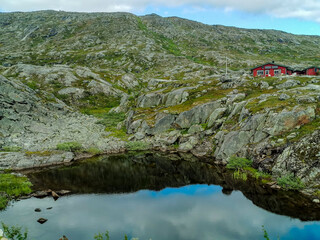lake and mountains , image taken in Norway, Scandinavia, North Europe