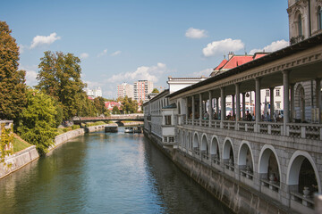 Beautiful City of Ljubljana in the Summer