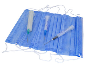 injections and medical face masks