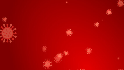 Coronavirus red pattern banner background. Abstract healthcare Illustrations concept COVID-19.